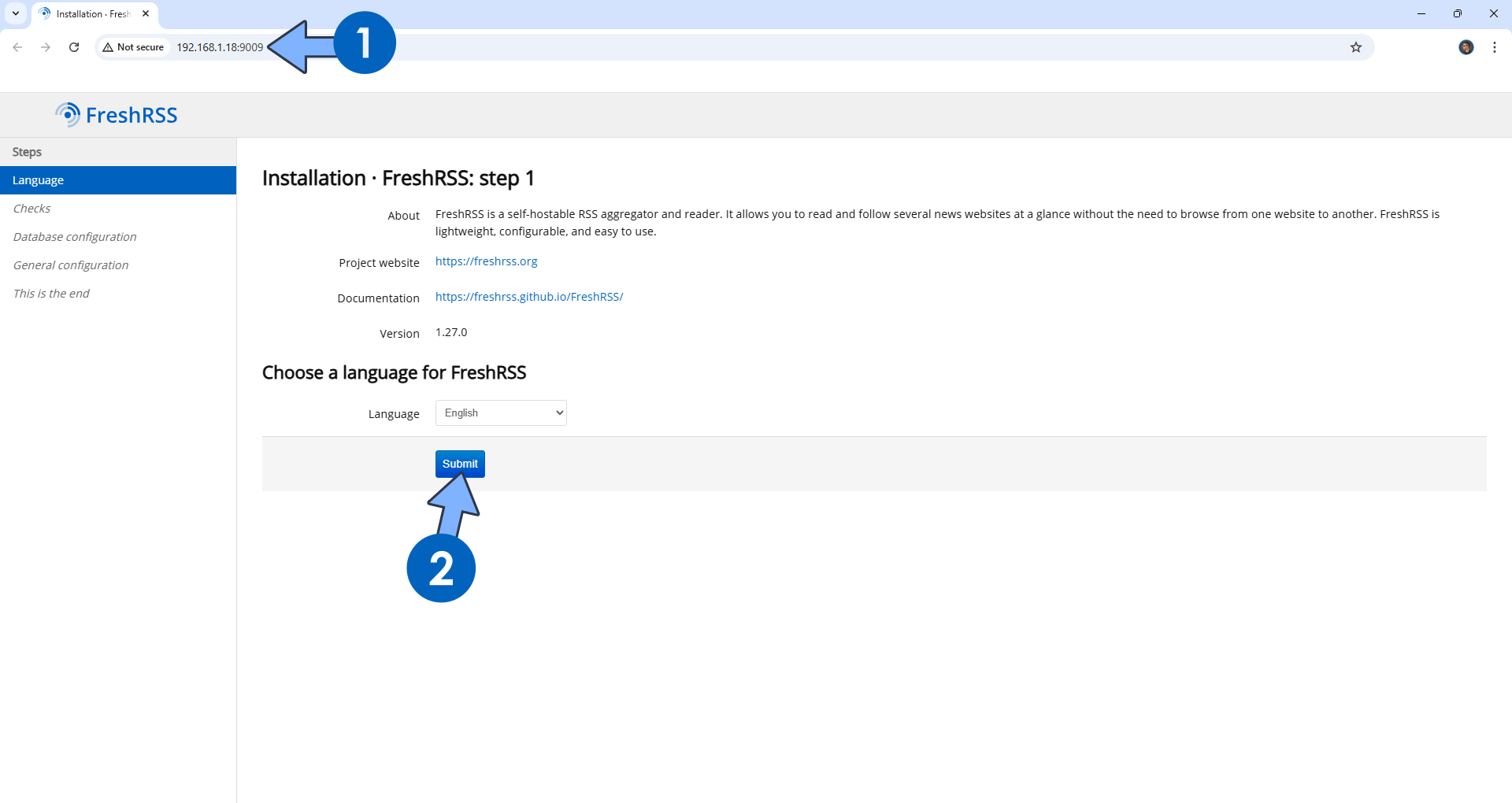 FreshRSS Synology NAS Set up 4 new 2026