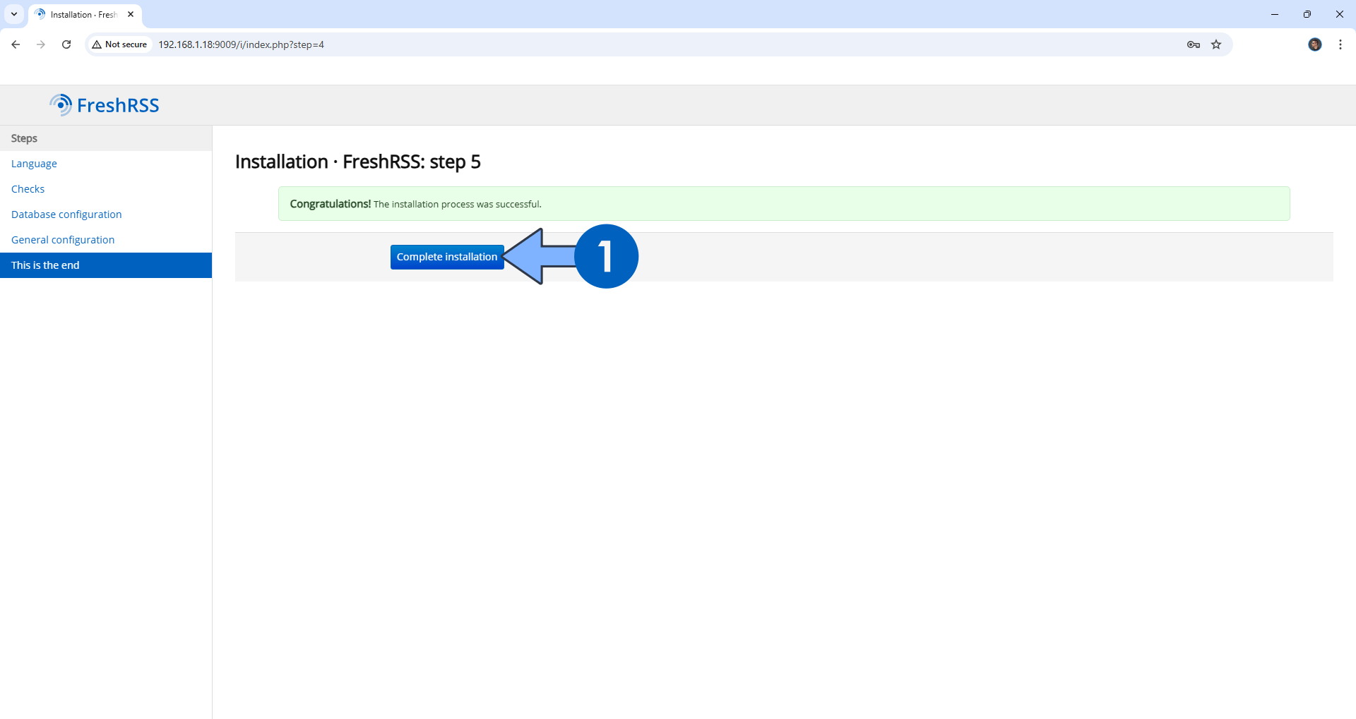 FreshRSS Synology NAS Set up 8 new 2026