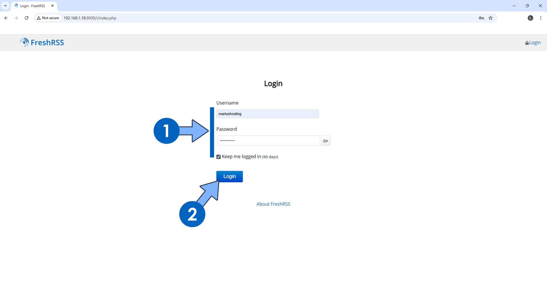 FreshRSS Synology NAS Set up 9 new 2026
