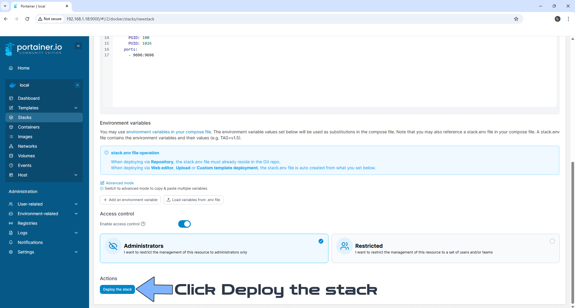 Prowlarr Synology NAS Portainer Set up 3 new 2025