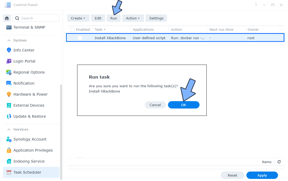 XBackBone Synology NAS Set up 5 new 2026