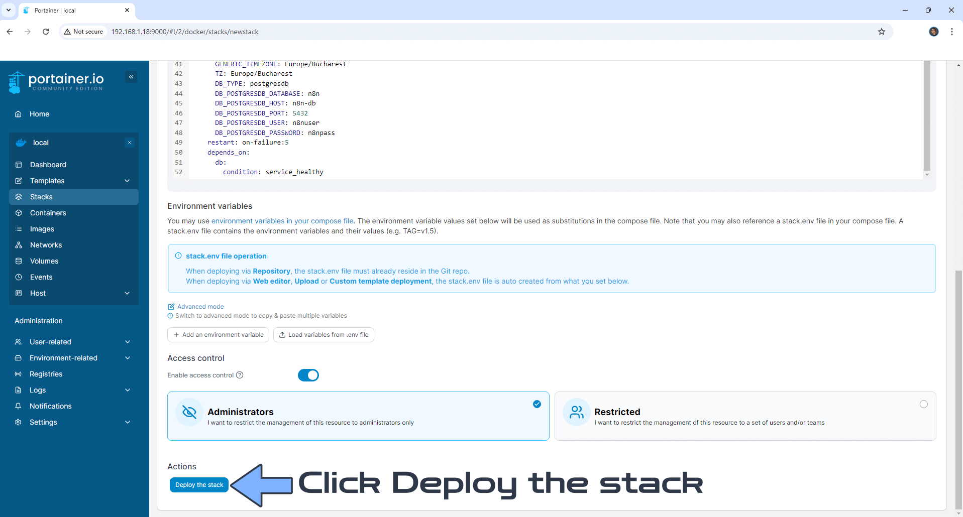 n8n Synology NAS Set up 9 new 2025