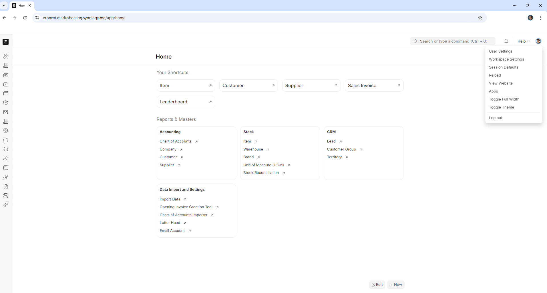 ERPNext Synology NAS Set up 21 new2 2025