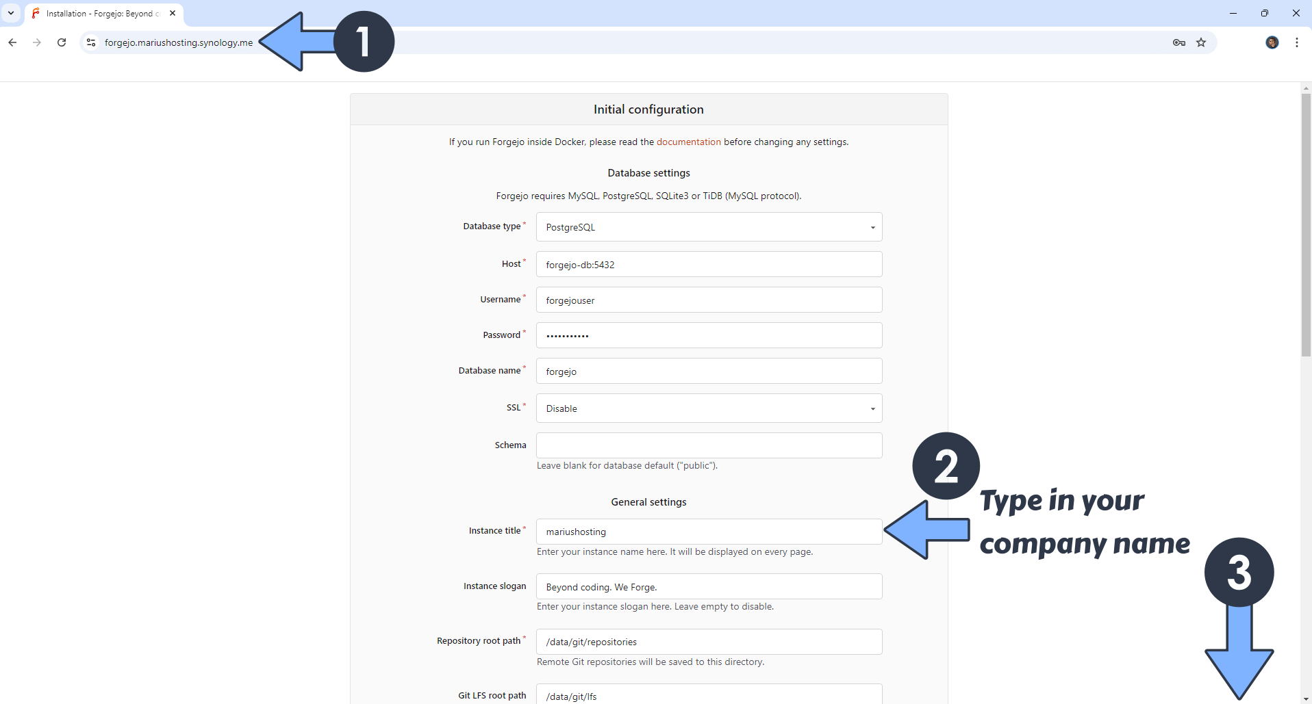 Forgejo Synology NAS Set up 11 new 2026