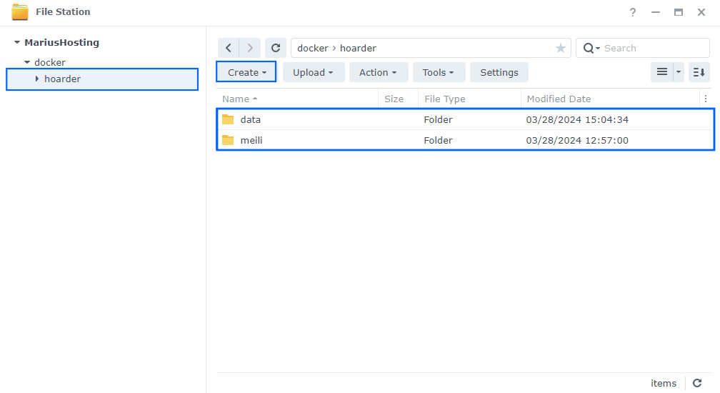 Hoarder Synology NAS Set up 2 new 2025