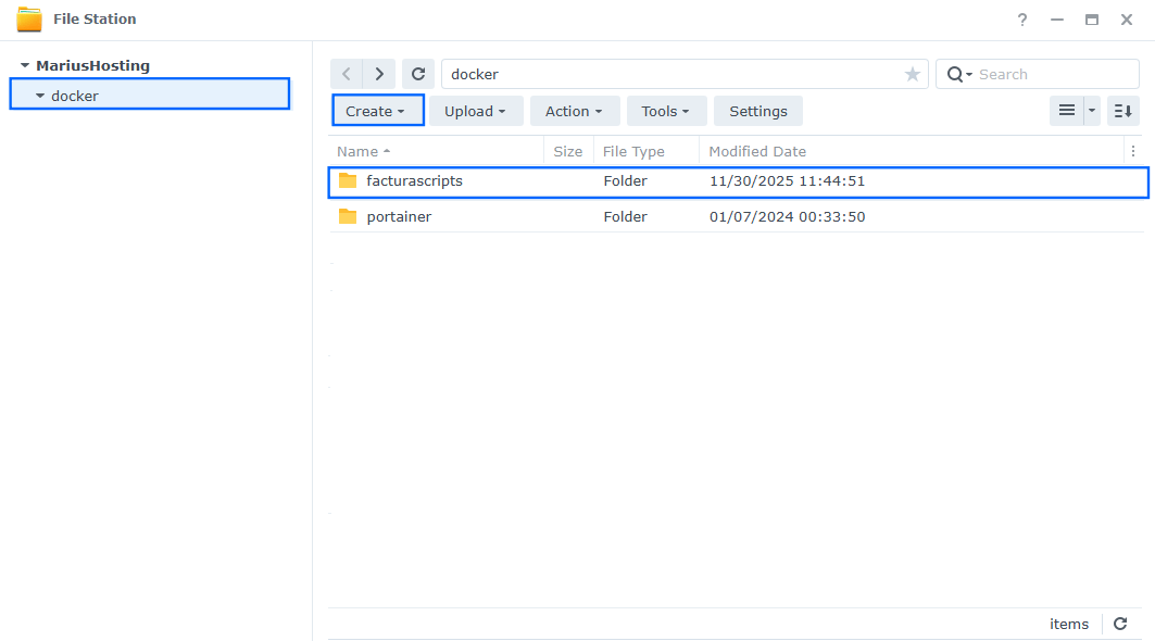 FacturaScripts Synology NAS Set up 1 new 2026