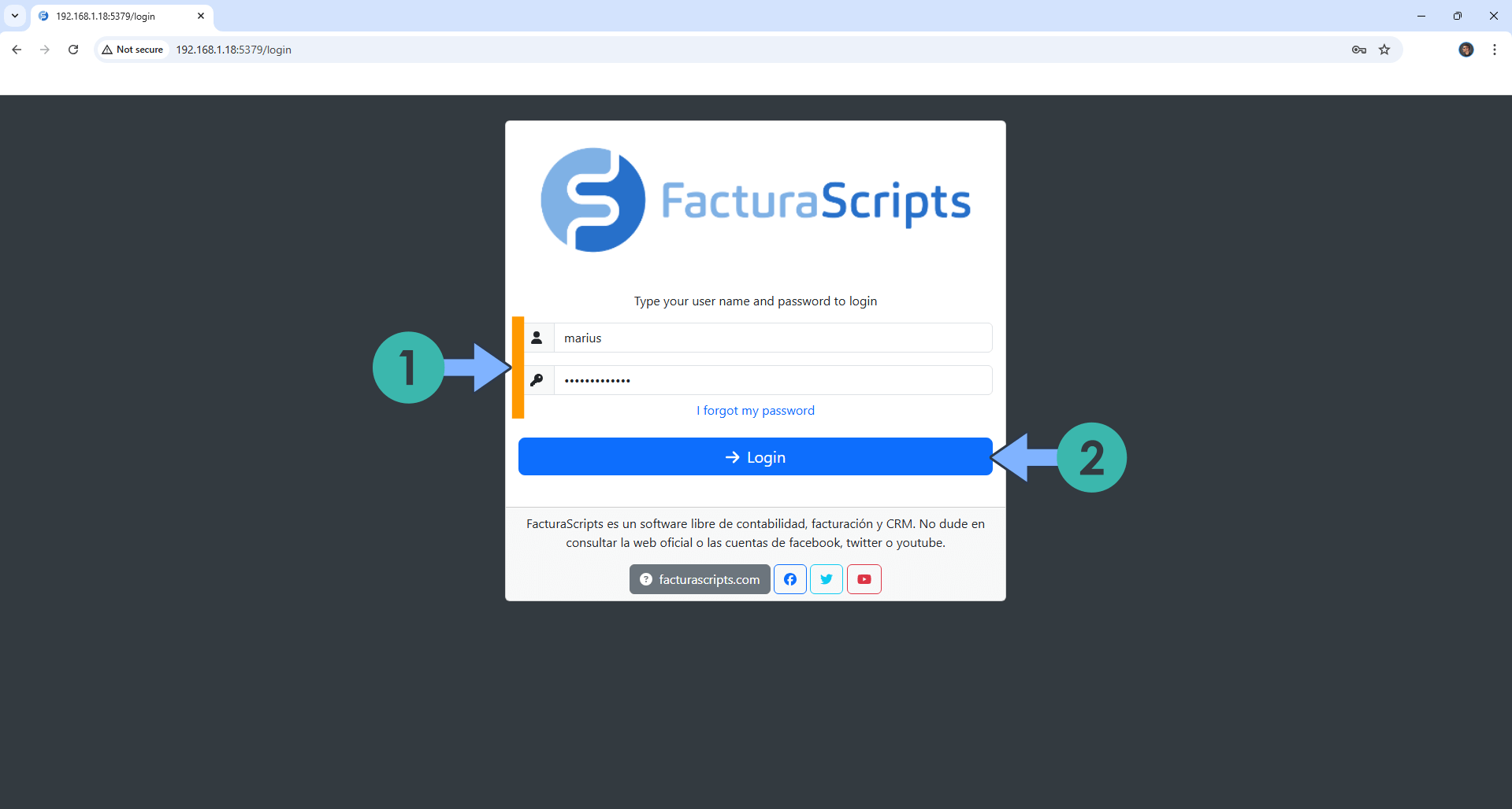 FacturaScripts Synology NAS Set up 7 new 2026