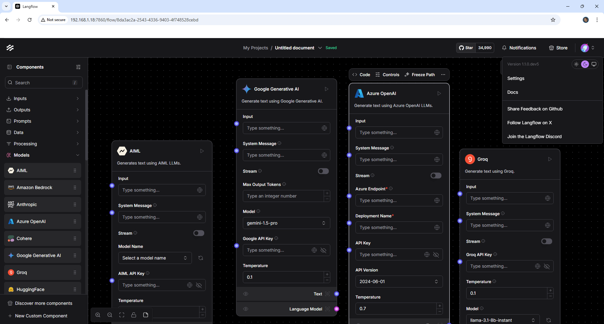 Langflow Synology NAS Set up 16 new 2027