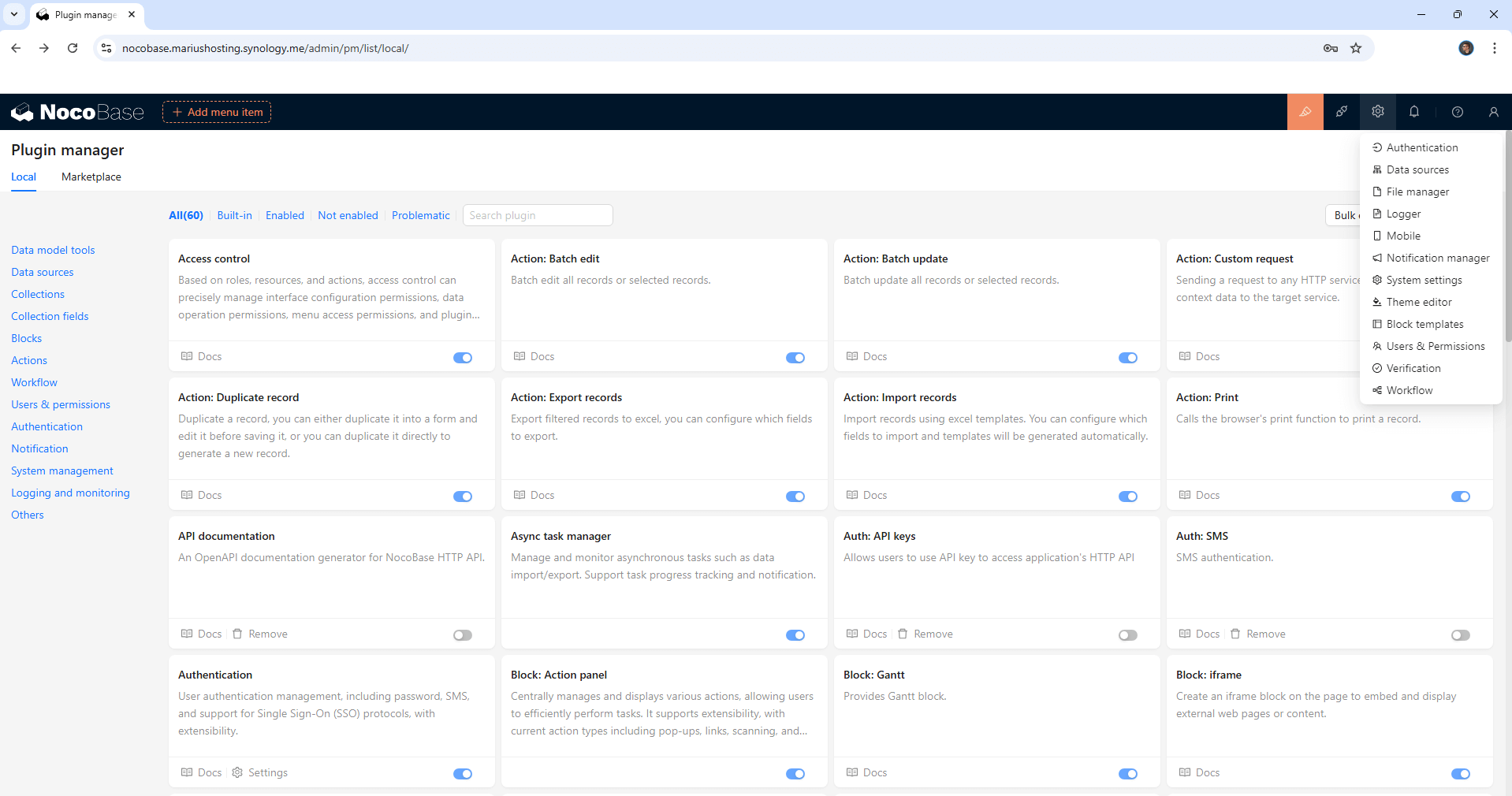 NocoBase Synology NAS Set up 10 new 2025