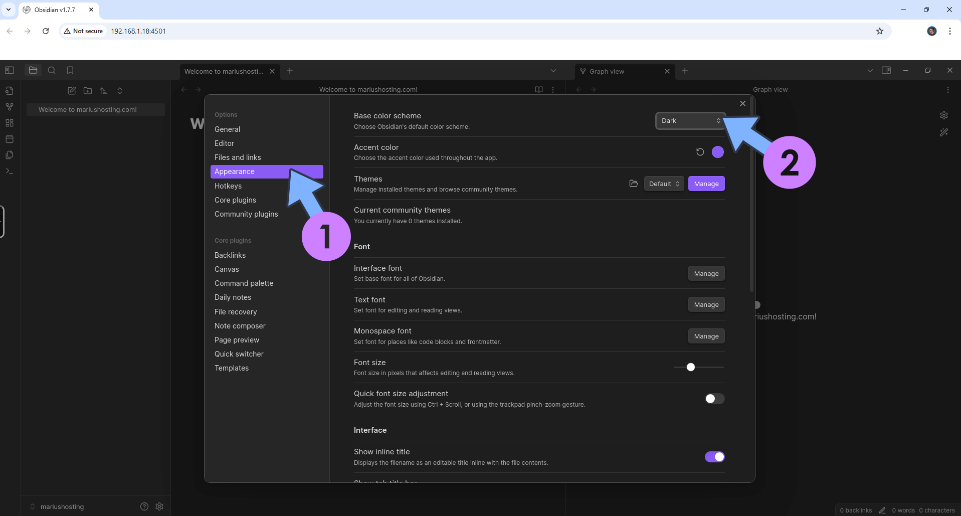 Obsidian Synology Set up 12 new 2025