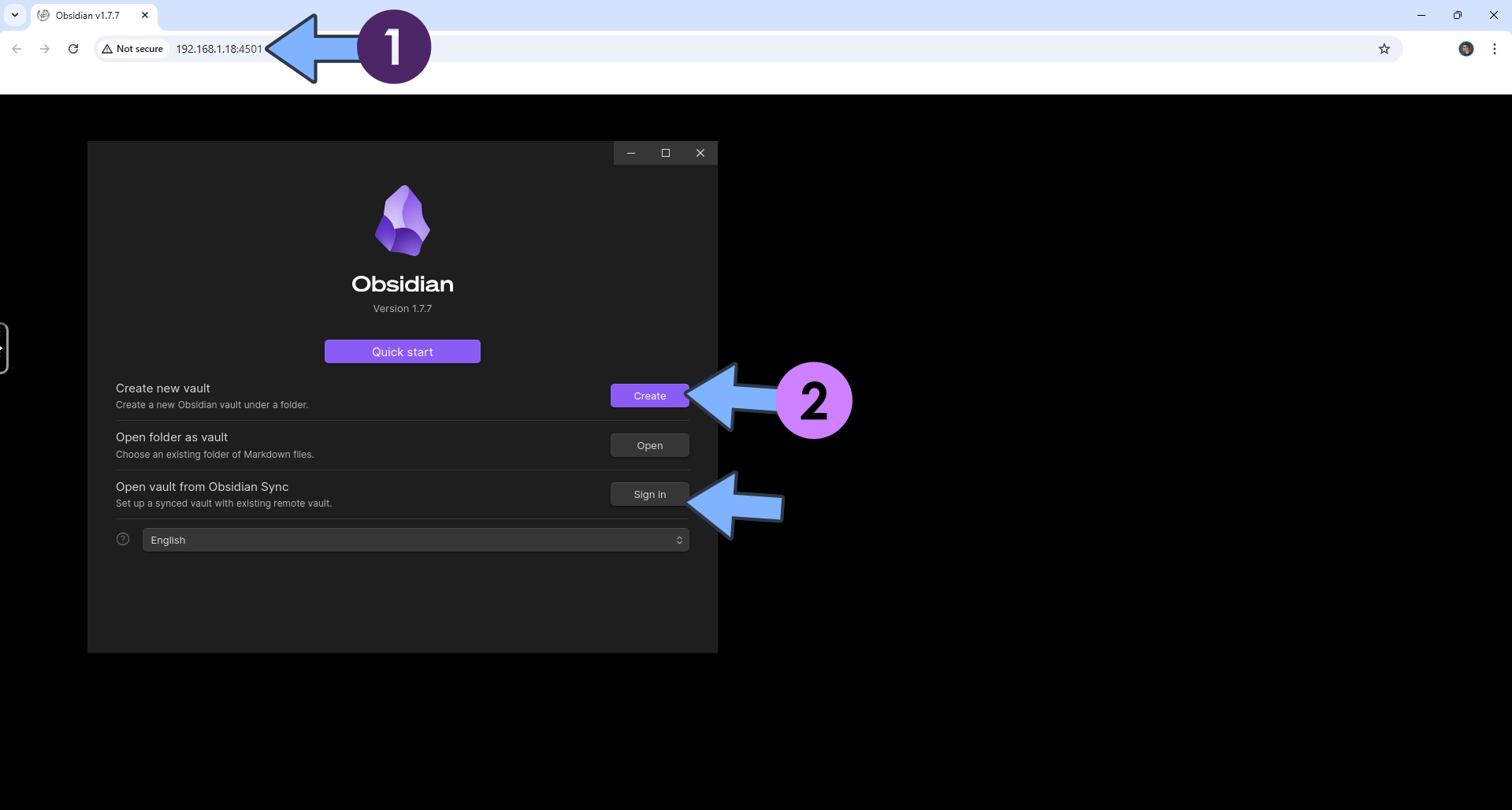 Obsidian Synology Set up 6 new 2025