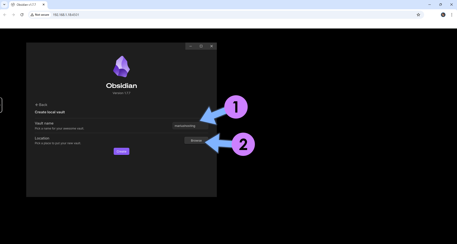 Obsidian Synology Set up 7 new 2025