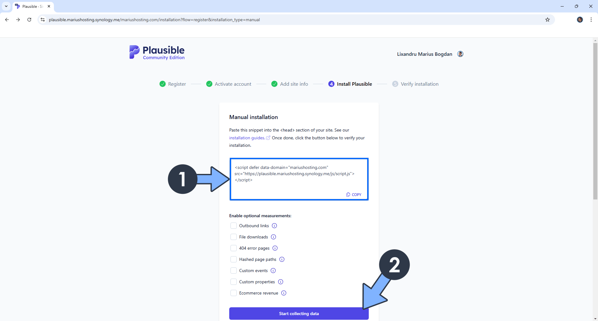 Plausible Synology NAS Set up 12 new 2026