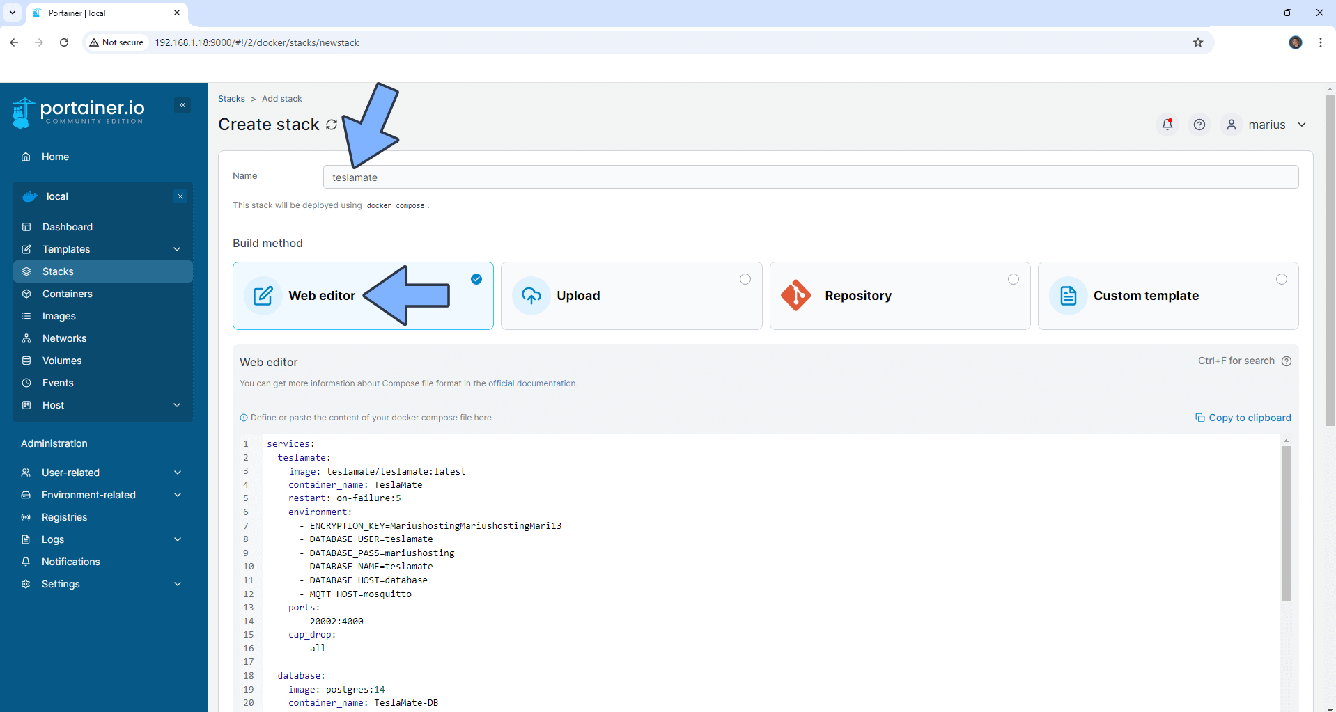 TeslaMate Synology NAS Set up 8 new 2026