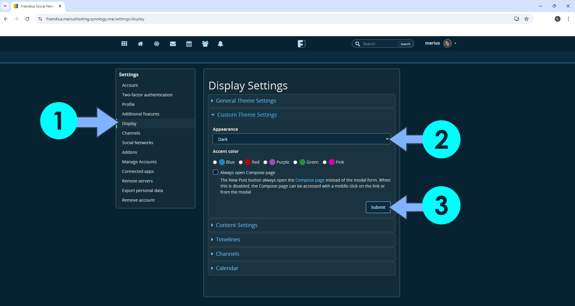 Friendica Synology NAS Set up 20 new 2025