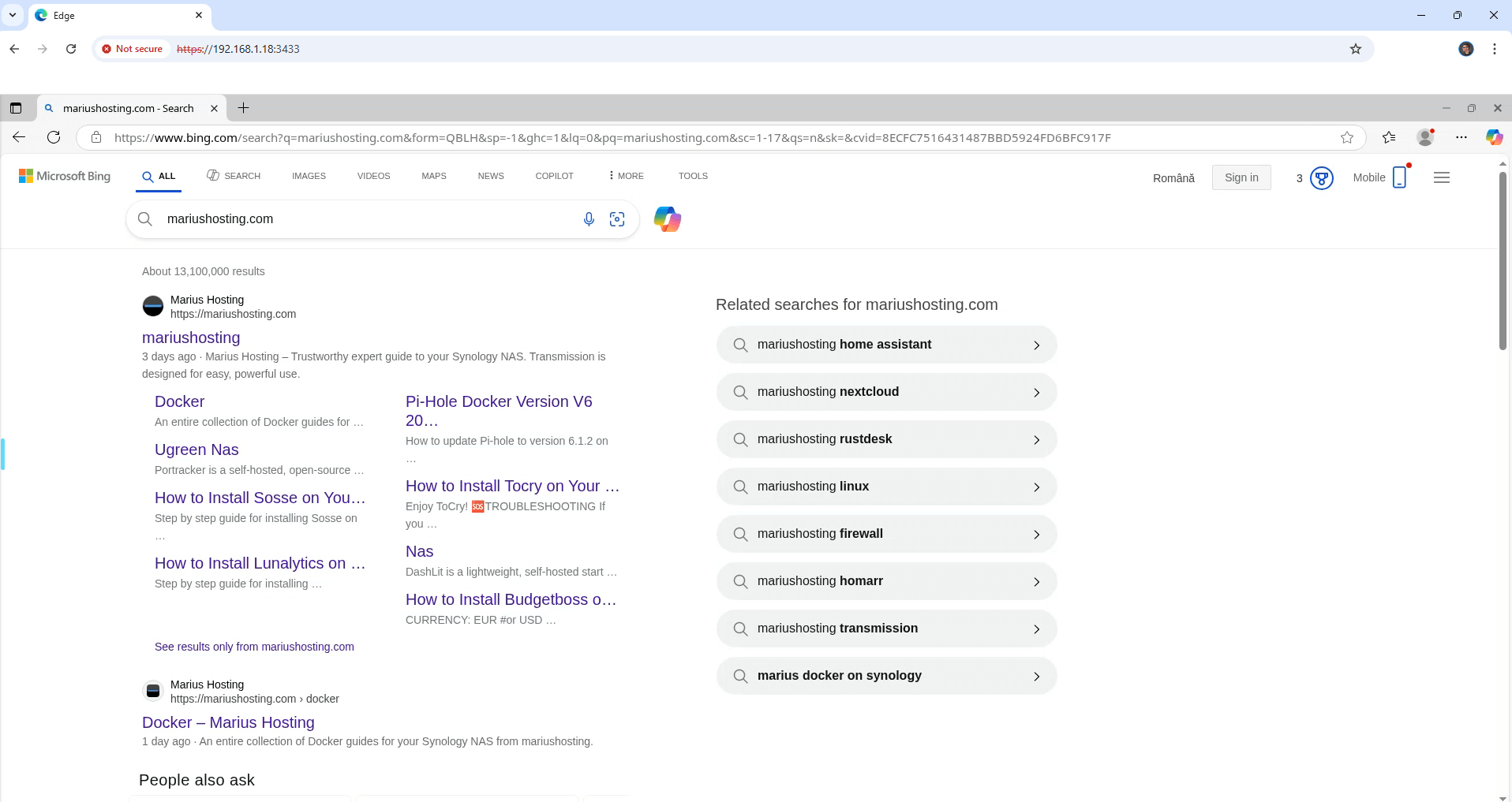 Microsoft Edge Synology NAS Set up 8 new 2027