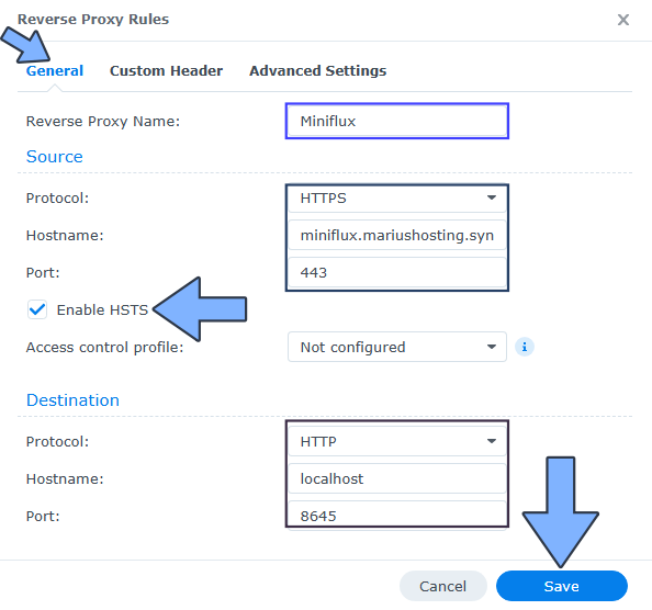 Miniflux Synology NAS Set up 12 new 2025