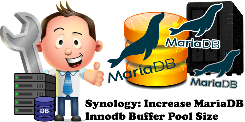 Synology Increase MariaDB Innodb Buffer Pool Size