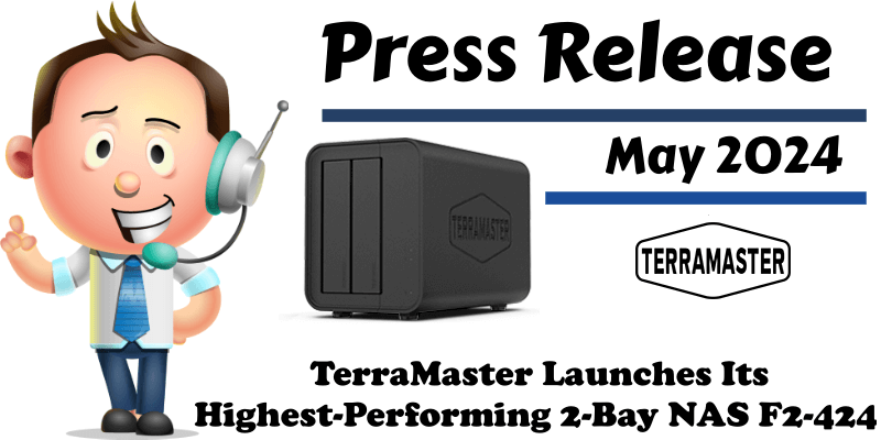 TerraMaster Launches Its Highest-Performing 2-Bay NAS F2-424