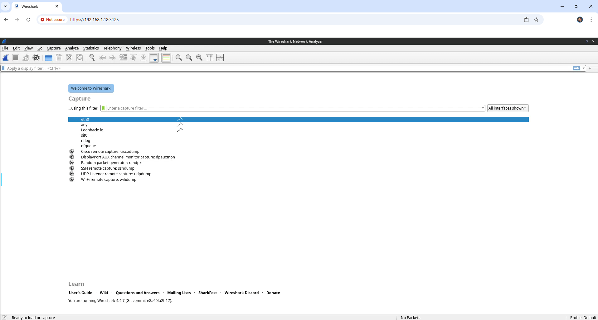 Wireshark Synology NAS Portainer Set up 7 new 2026