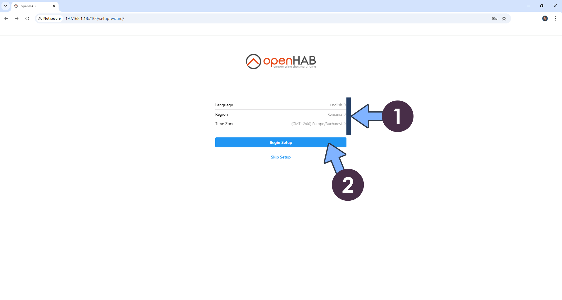 openHAB Synology NAS Set up 4 new 2025