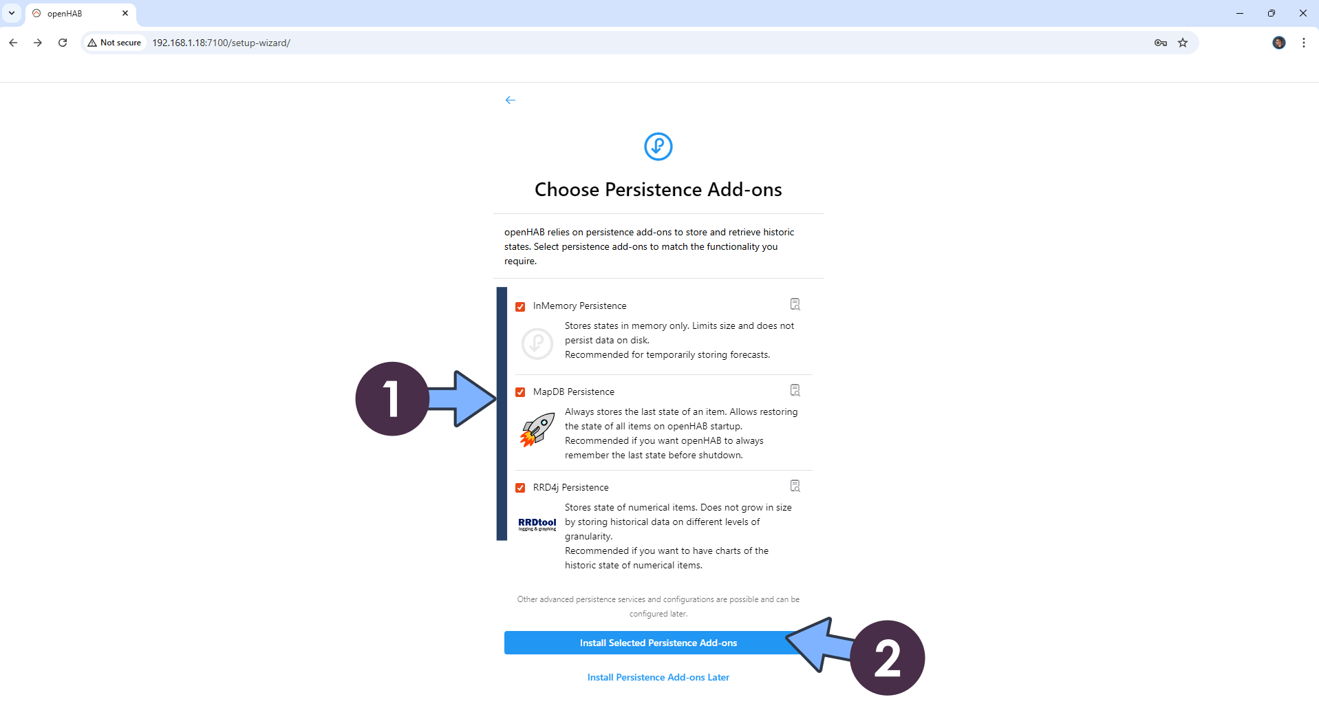 openHAB Synology NAS Set up 6 new 2025