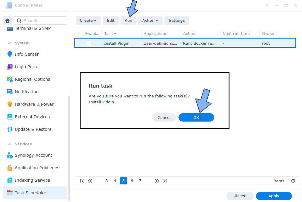 Pidgin Synology NAS Set up 5 new 2026
