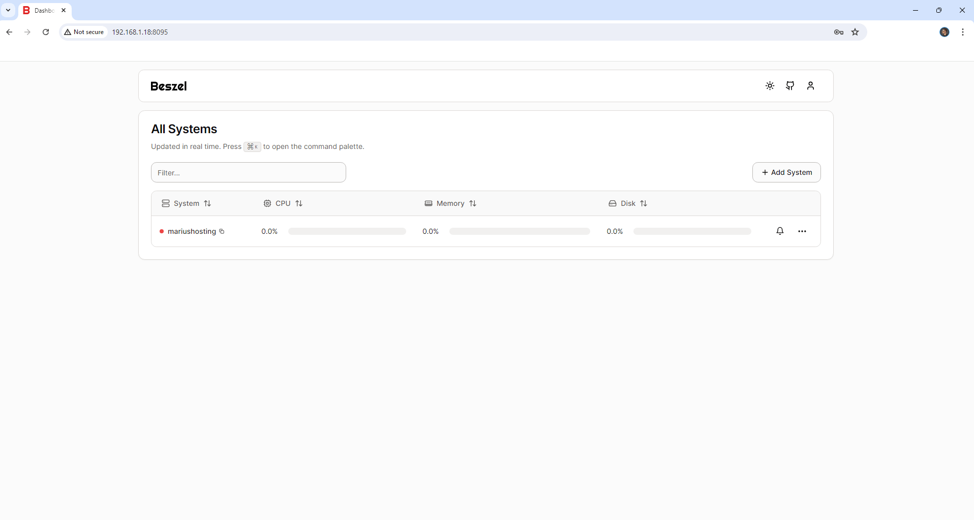 Beszel Synology NAS Set up 8