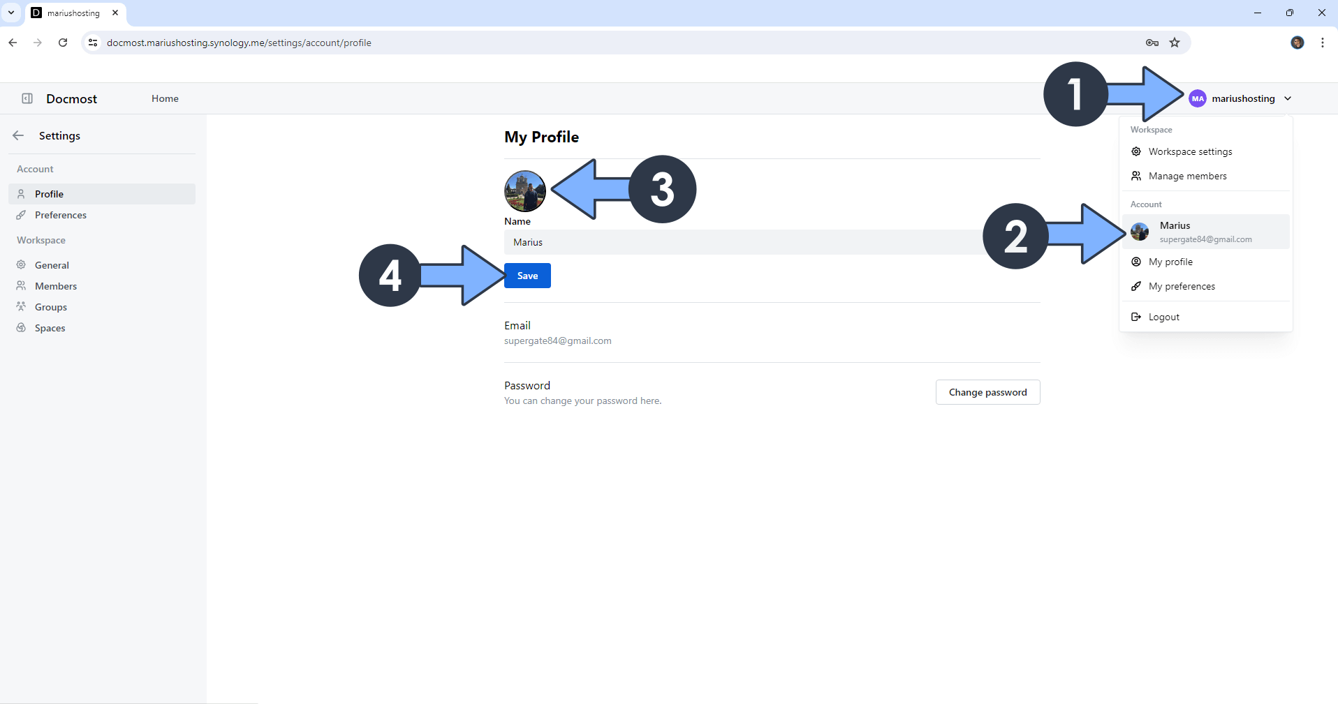 Docmost Synology NAS Set up 17