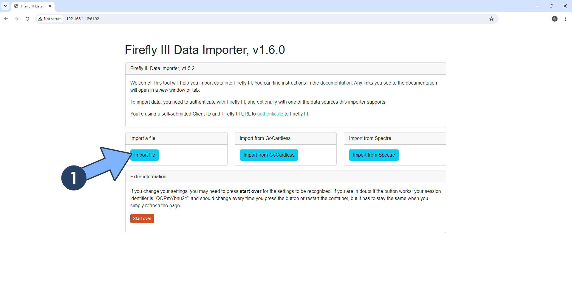 Firefly III Importer Synology NAS Set up 22 new 2025