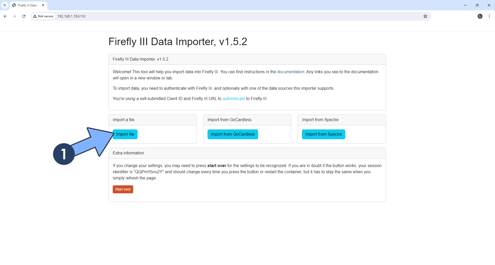 Firefly III Importer Synology NAS Set up 22