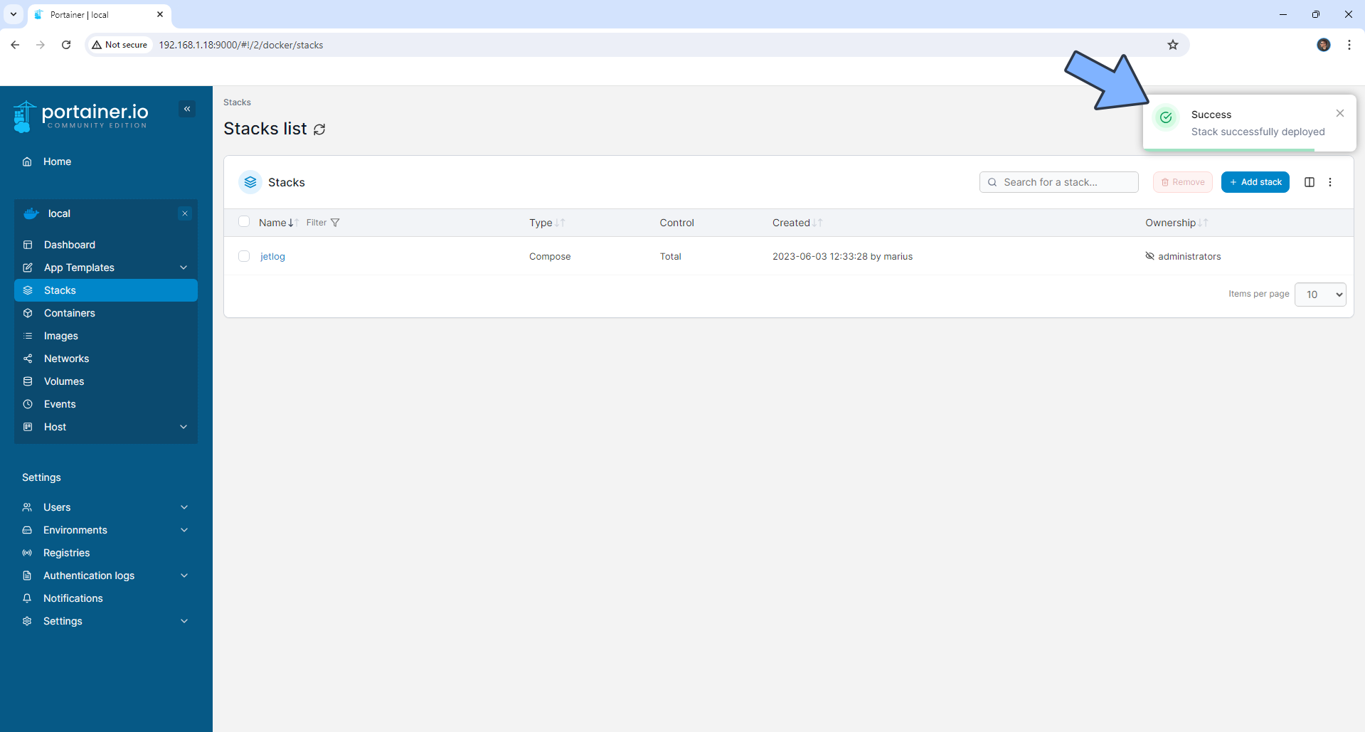 JetLog Synology NAS Set up 4