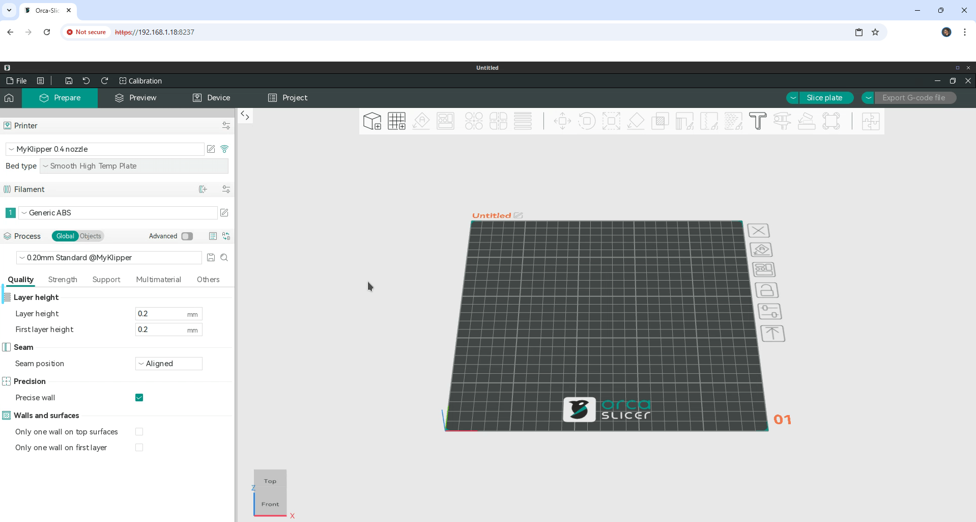 Orca Slicer Synology NAS Set up 7 new 2026