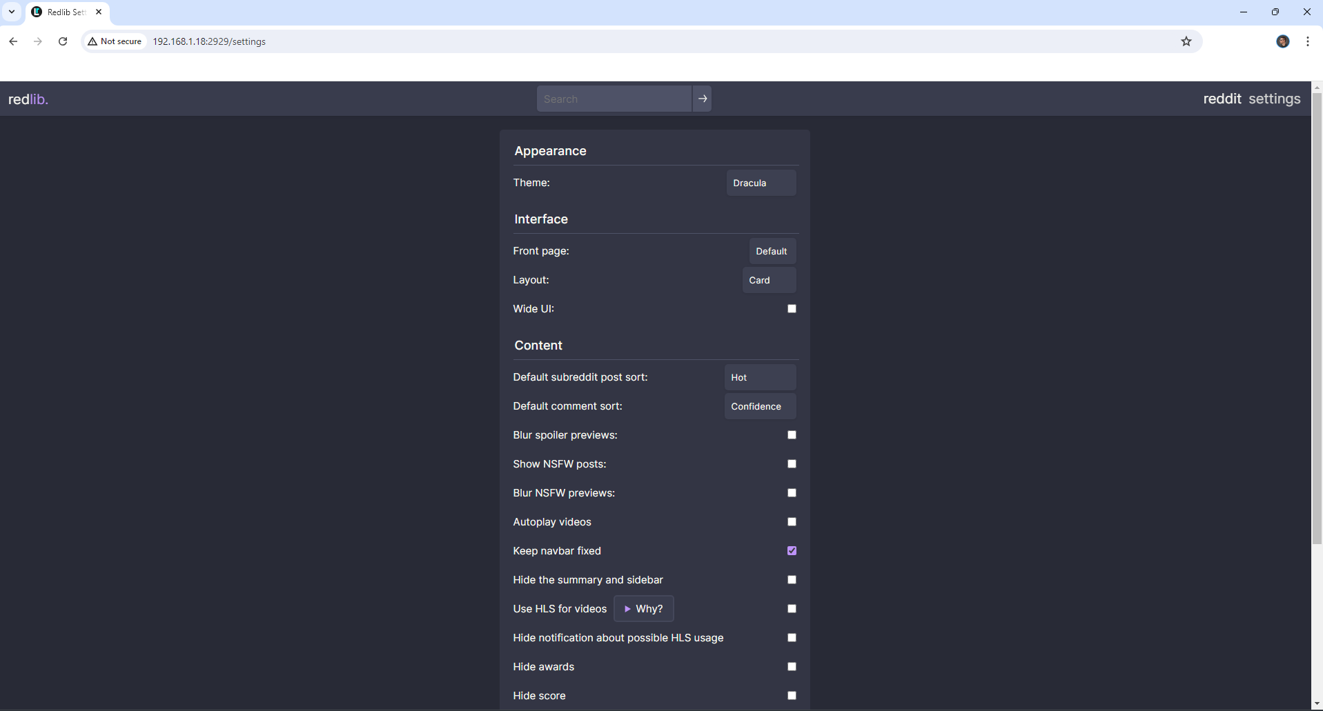 Redlib Synology NAS Set up 5