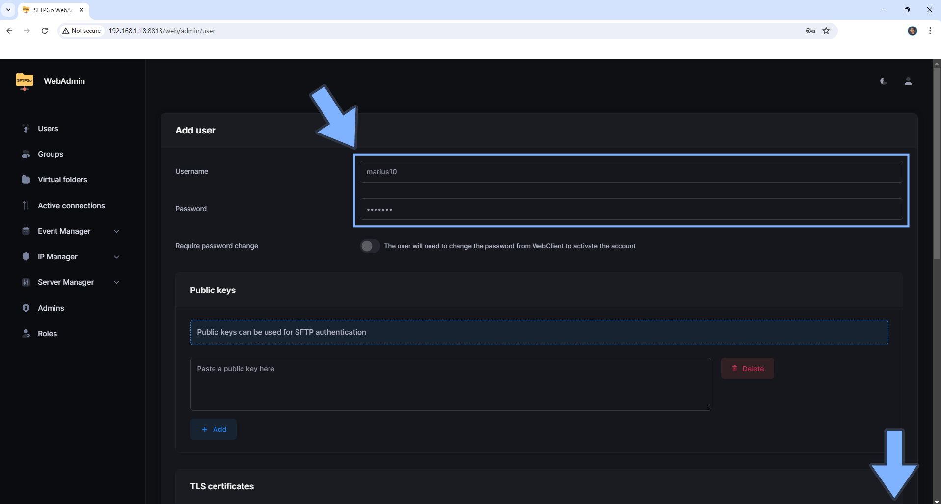 SFTPGo Synology NAS Set up 13