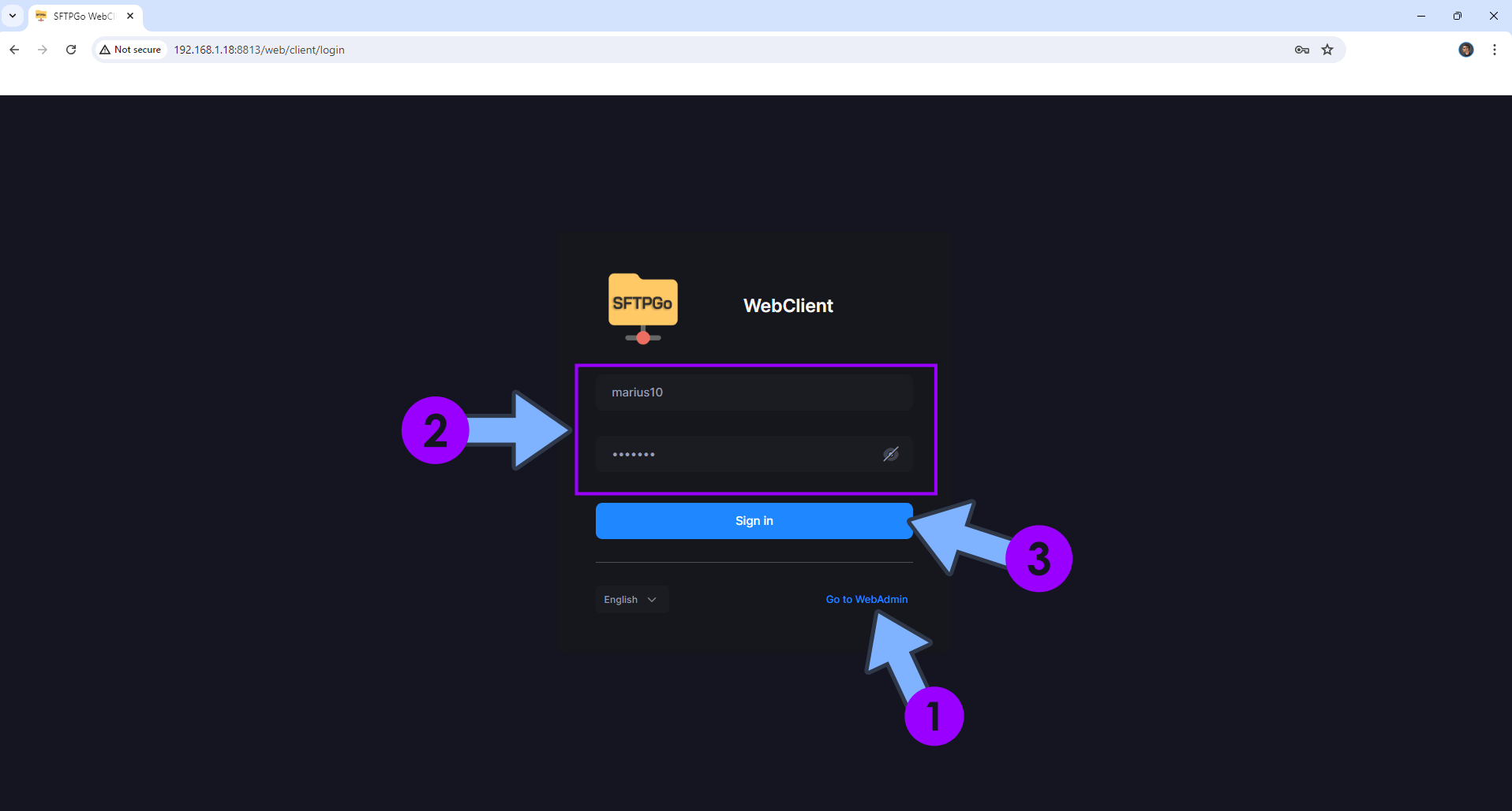 SFTPGo Synology NAS Set up 16