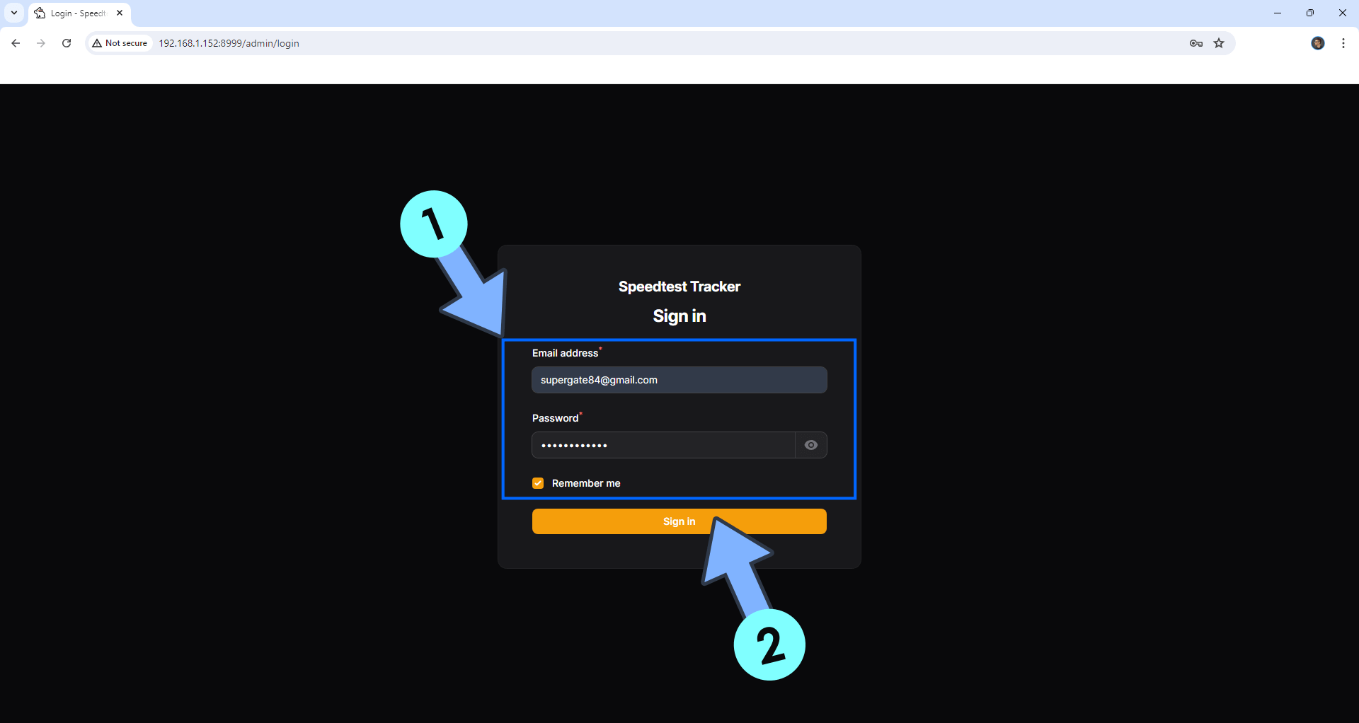 Speedtest Tracker UGREEN NAS Set up 9