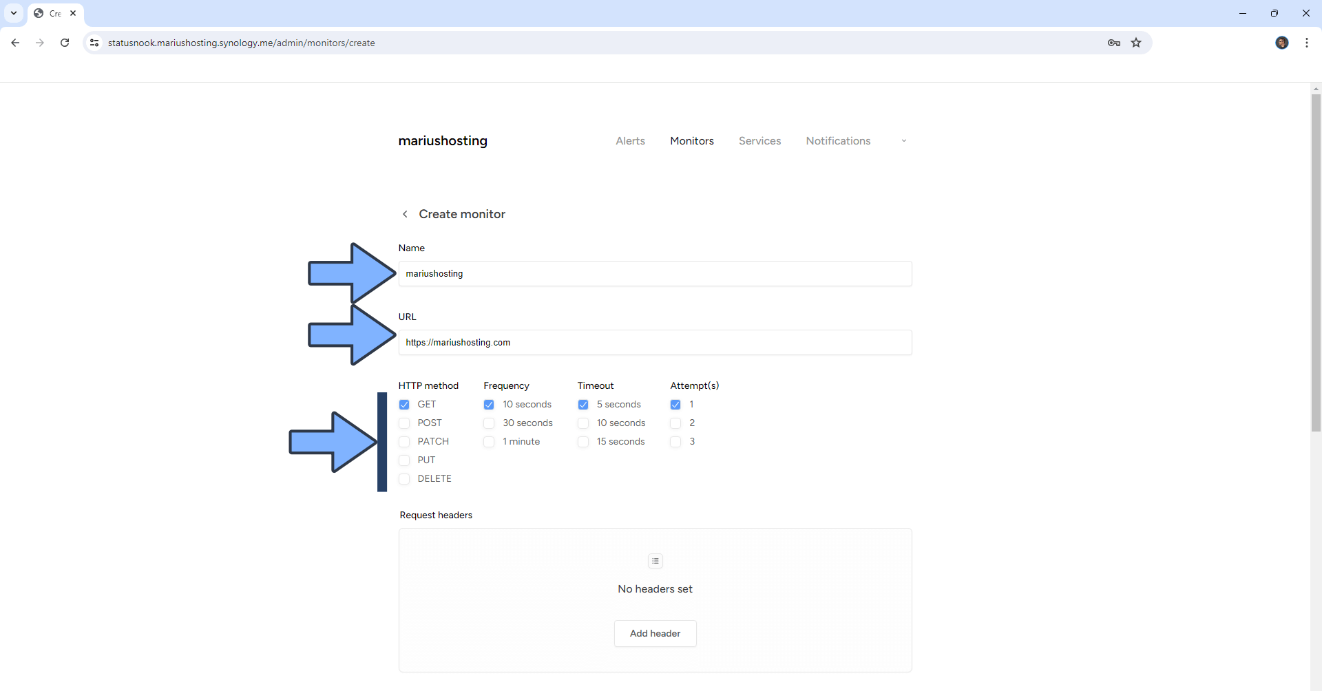 Statusnook Synology NAS Set up 15