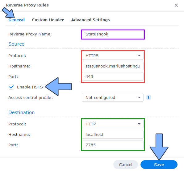 Statusnook Synology NAS Set up 3