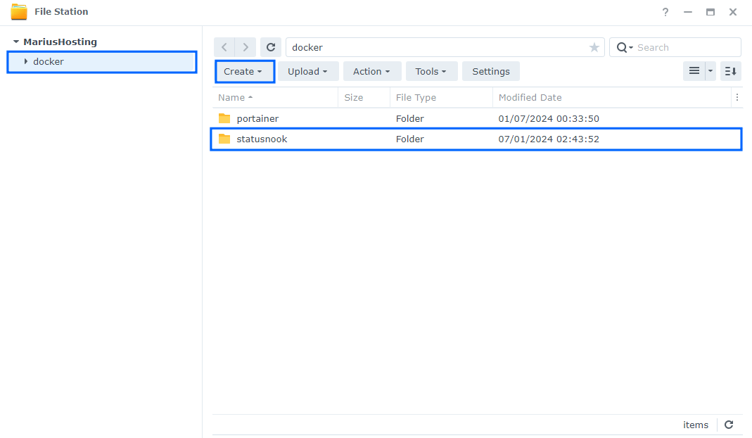 Statusnook Synology NAS Set up 6 new 2025