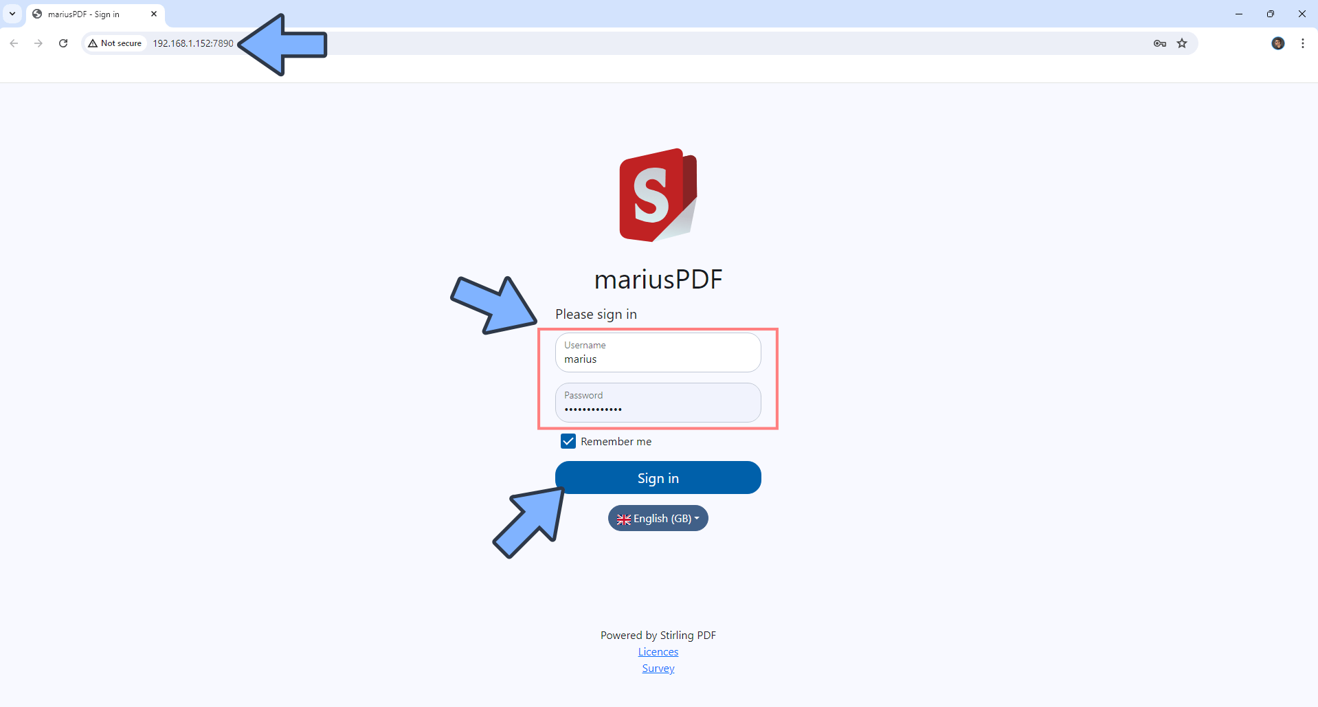 Stirling-PDF UGREEN NAS Set up 6