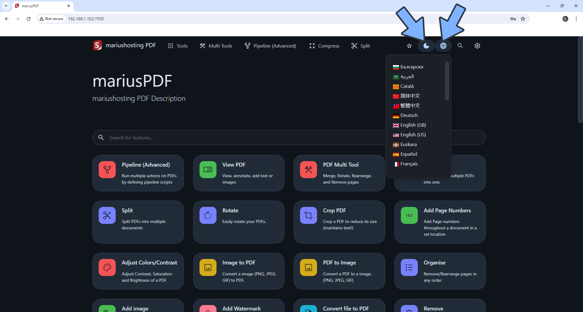 Stirling-PDF UGREEN NAS Set up 8