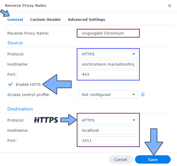 Ungoogled Chromium Synology NAS Set up 3