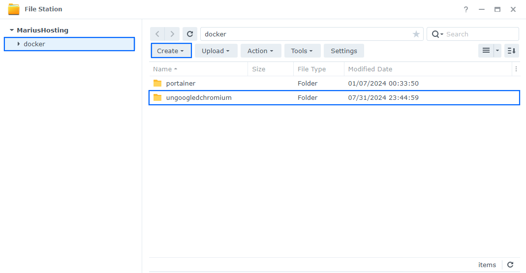 ngoogled Chromium Synology NAS Set up 6