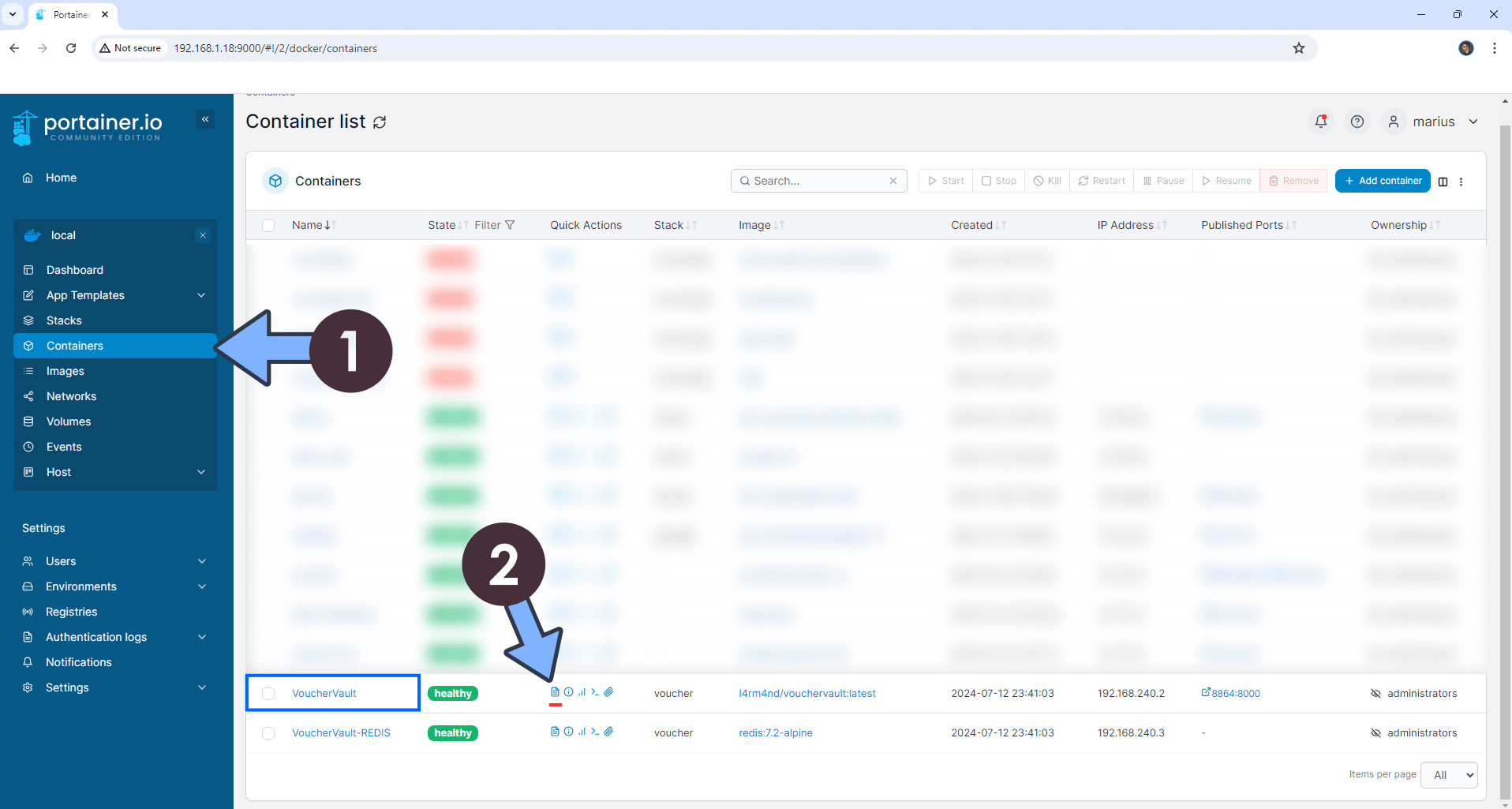 VoucherVault Synology NAS Set up 16