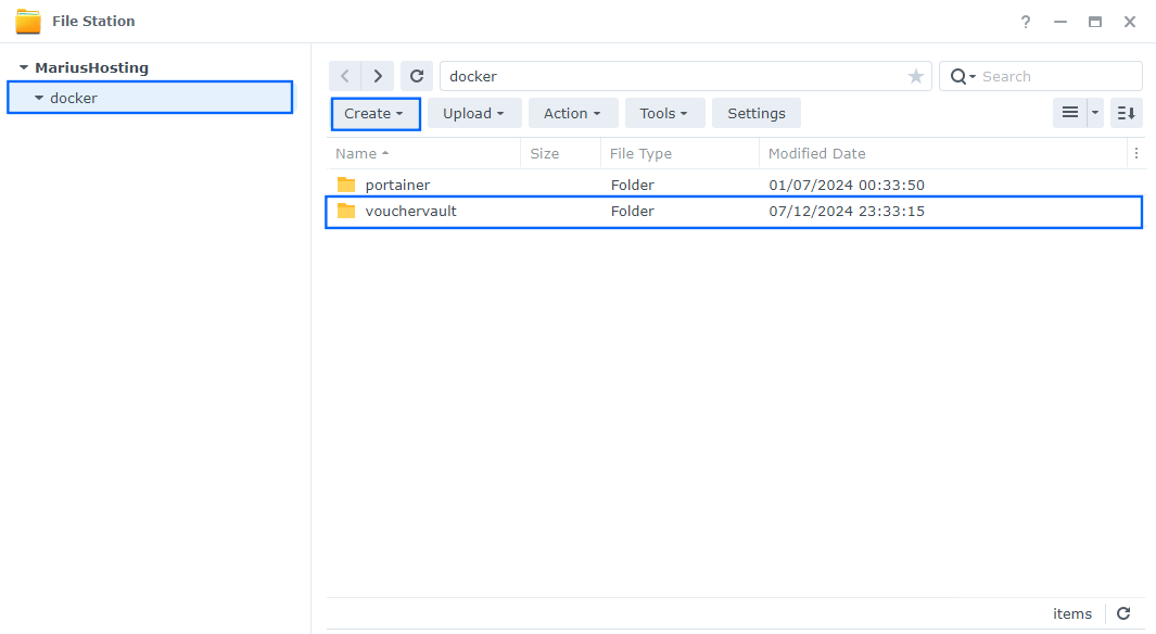 VoucherVault Synology NAS Set up 6