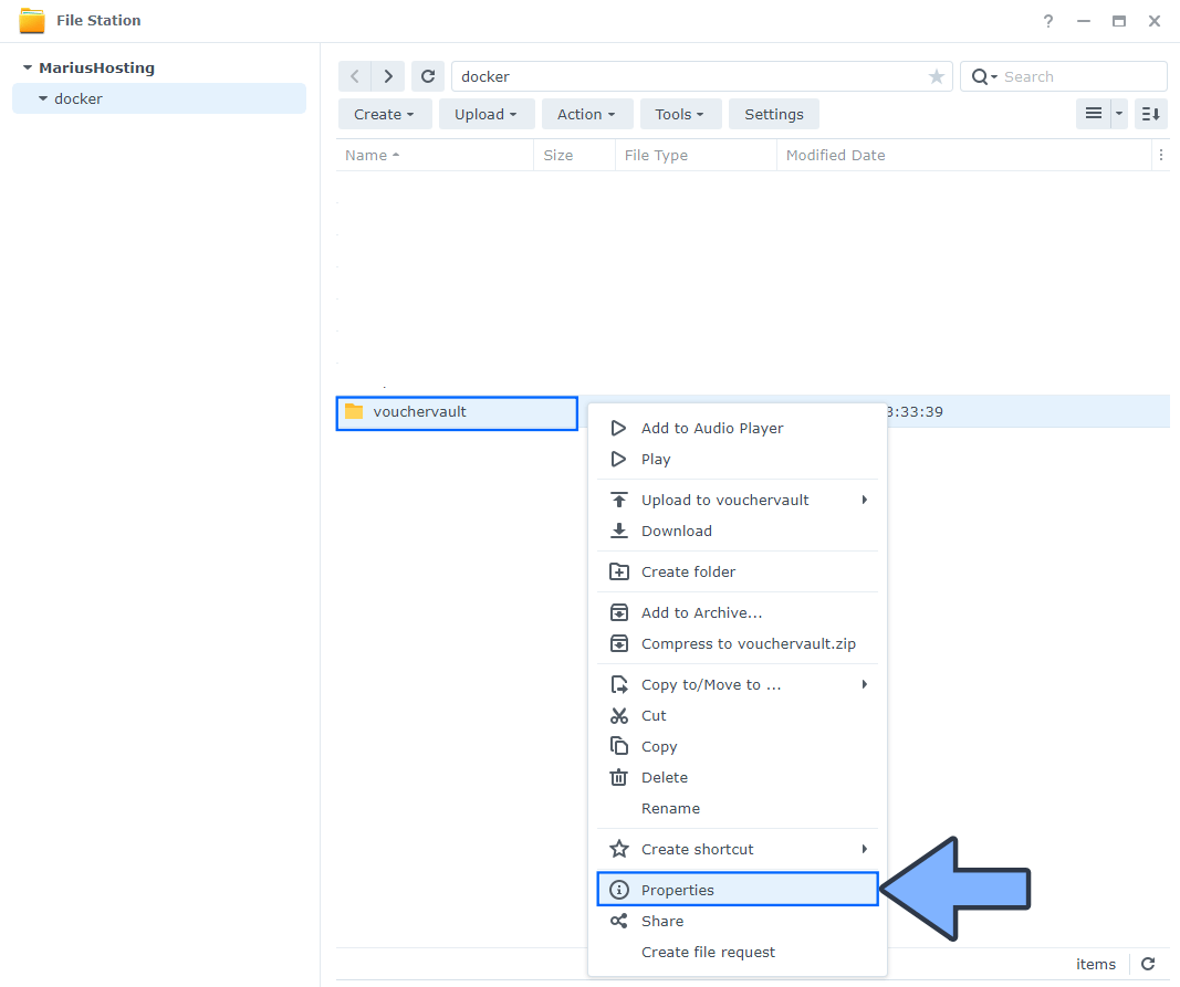 VoucherVault Synology NAS Set up 8