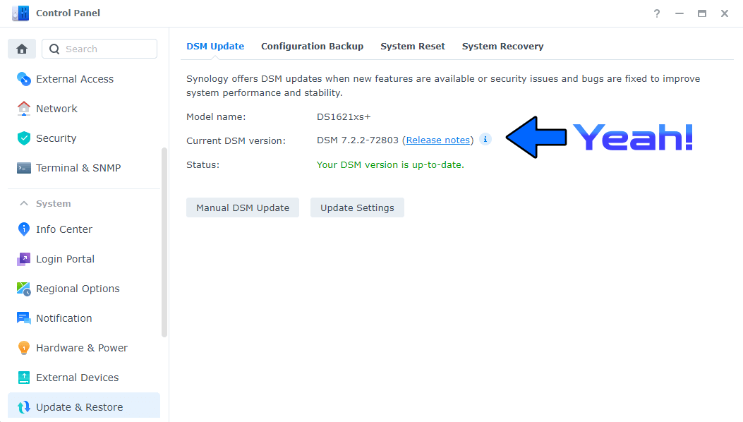 4 Synology DSM 7.2.2-72803