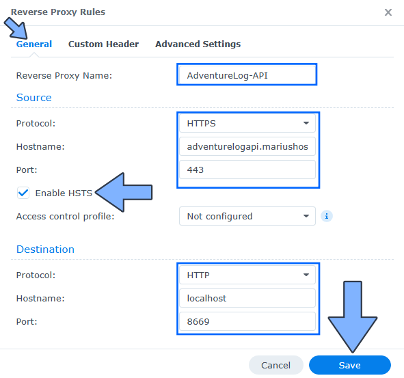 AdventureLog Synology Update 2025 1