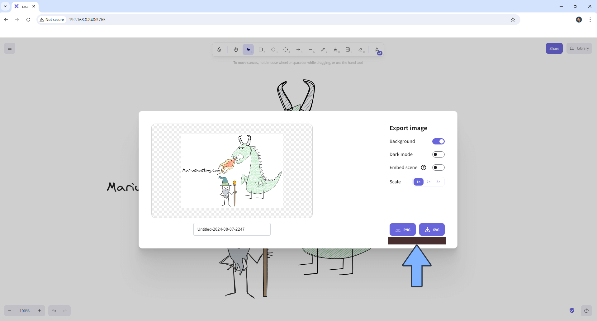 Excalidraw UGREEN NAS Set up 9